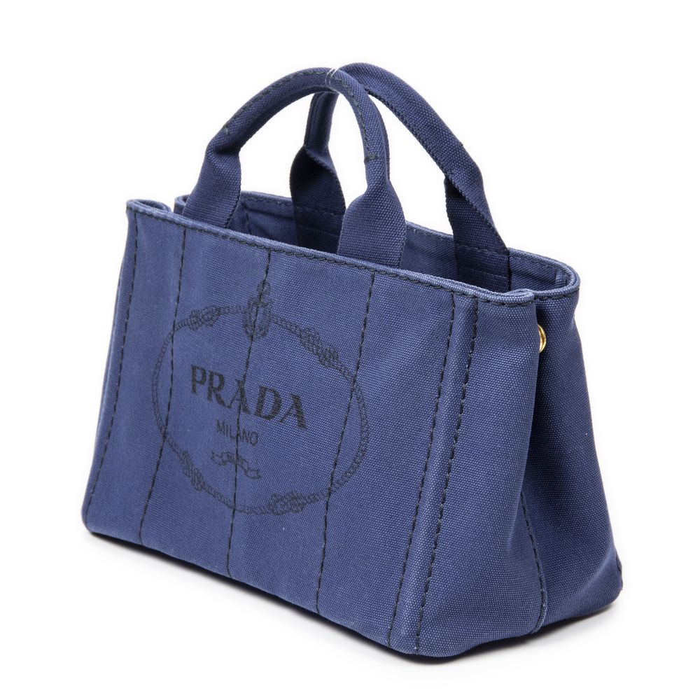 Prada Small Canapa Tote - Picture 2 of 8